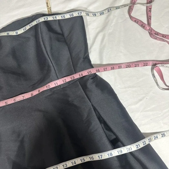 NEW $650 Sachin Babi [ 10 ] Shay Rose Strapless Mikado Midi Cocktail Dress J2043 - Picture 4 of 14